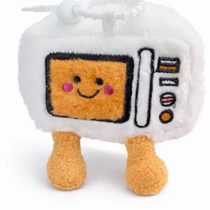 Tv Plush Keychain - Adorable TV Design with Smiling Face and Orange Legs, Perfect for Keychains and Accessories