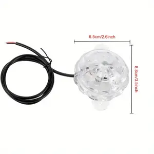 4pcs 12V Colorful decorative lighting LED Light Atmosphere Lamp Underglow Moto Car Decoration Accessories Universal