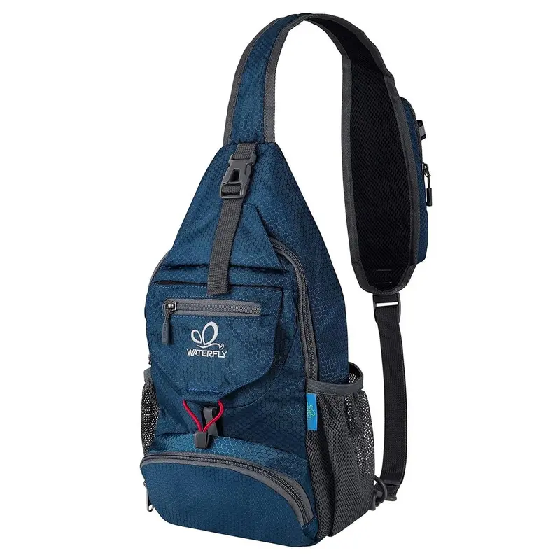 WATERFLY Packable Small Crossbody Sling Backpack with Side  display picture 1
