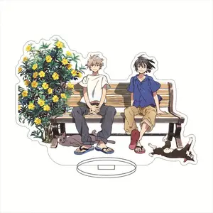 BL Anime Figure Acrylic Stand Seaside Stranger Yaoi Mio and Shun Boys Love Model Action Ornament Figurines For Desk Decoration