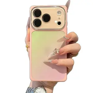 Gradient-style phone cases for iPhone 17, 16, 15, and 14 Pro Max: stylish, full-coverage, two-tone cases with a unique design