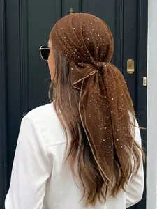 Women's Square Scarf for Daily Use, Versatile Bandana Hair & Head Wrap, Elegant Fitted Design, Perfect for Stylish All Seasons