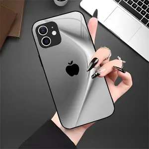 Suitable for [iPhone 11] New high-end simple glass mobile phone case New business simple metal paint electroplated glass mobile phone case Affordable price Anti-drop and anti-fingerprint 995