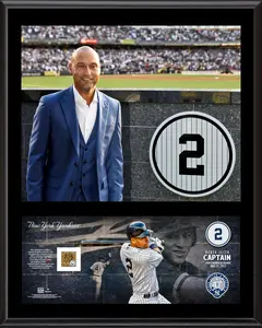 Derek Jeter New York Yankees 12'' x 15'' Jersey Retirement Sublimated Player Plaque