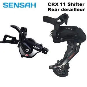 New Sens Ah Crx-11 Speed Manual Gear Shift Lever + Rear Derailleur, Compatible with 11s Cassette 46/50/52t Pcr Beyond M7000 Crx Set