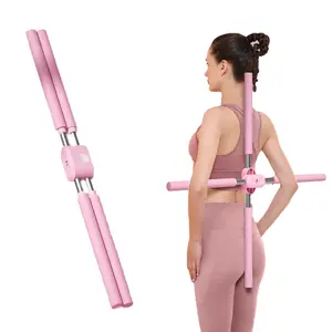 #dealsforyoudays back cracking pole, yoga sticks stretching tool,yoga sticks for posture, retractable design for adult and child Back Brace Posture Corrector Healthcare Support