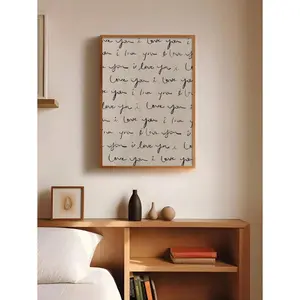 1 "Hello MTV, Welcome To My Crib" Canvas Poster - Vintage Modern Black And White Wall Art, Frameless, Suitable For Living Room, Bedroom, Home Office, Kitchen - Fashionable Minimalist Style, Cute Room Decor