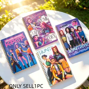 Kpop Witch Girl Group A5 Coil Notebook, Cartoon Student Practice Book, Comfortable Smooth Notebook, Hand Account Book
