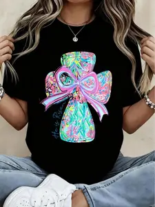 Summer Men Clothes 100% Cotton He Is Risen Easter Cross T Shirt Women Christian Religious Faith Statement Top Spring Summer Fashion Casual Wear