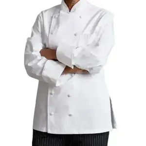 Women's Cotton Twill Chef Coat 2 Pack - Elegant and Comfortable - Collar Pocket Womenswear Uniforms Clothing By Rifz Textiles