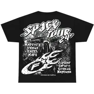 Graphic T-shirt White Thunder 4s Flontae Men’s Oversized Tee, Casual Cotton Round Neck T-Shirt, Get Around Graphic, Breathable Comfortable Streetwear Top, Unisex Cotton Fan Shirt fit t-shirt
