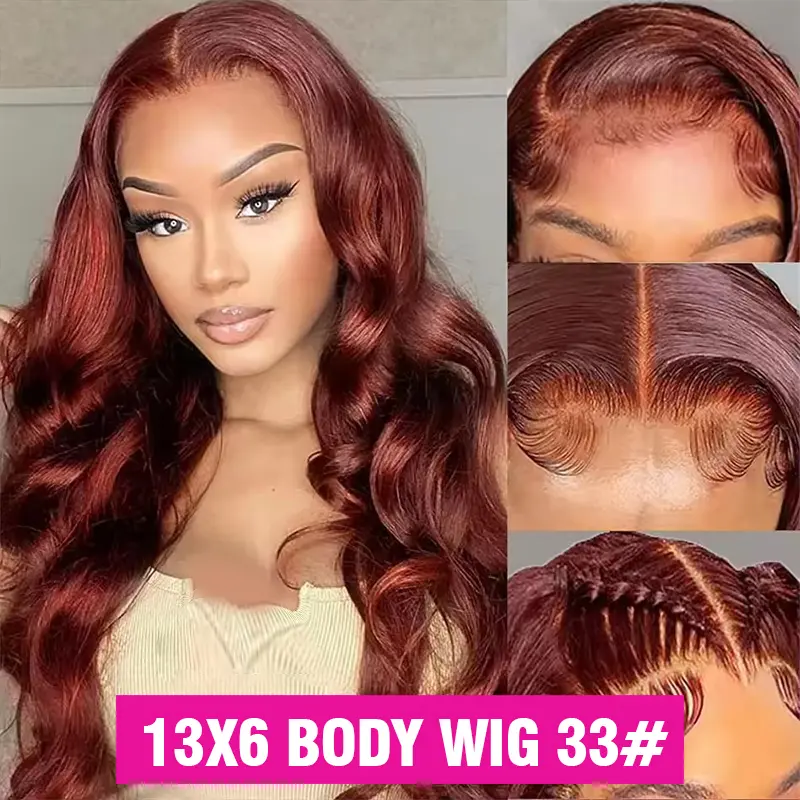 13x6 body wave 33#