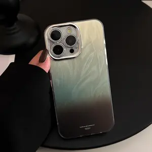 Autumn Winter Brown Gradient Suitable for 16pro Max Phone Case Iphone15 Advanced 12 All-inclusive 17 Hard