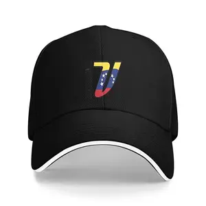 Unisex Venezuelan-Style Printed Cap - Features "Venezuela" Design, Letter "V", National Flag Colors, Suitable for All Seasons, Venezuelan-Style Hats