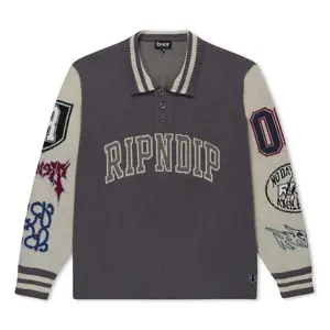 Run It Up Knit Sweater (Charoal / Cream)