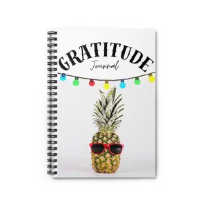 Gratitude Journal - Fun Pineapple Design, Ideal for Daily Reflection, Perfect for Gift Giving, Positive Vibes, Spiral Notebook, [...]