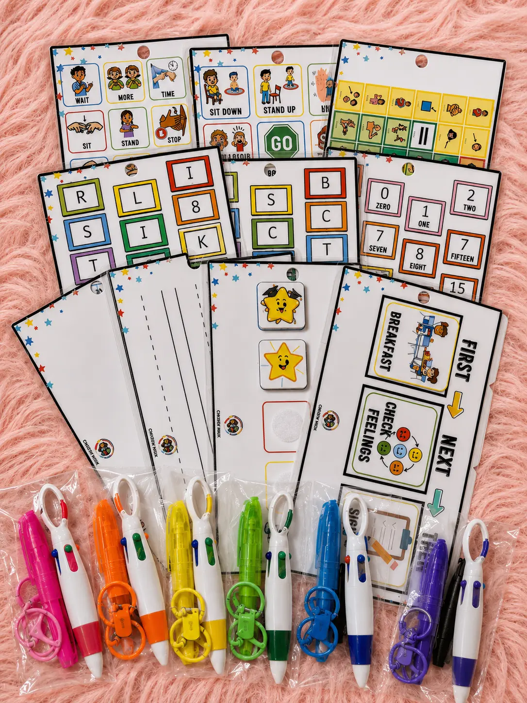 10-in-1 Visual Support On-The-Go Educational Ladyard Bundle 10-in-1 Visual Support On-The-Go Educational Ladyard Bundle