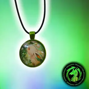 Pokemon Card Necklace - Leafeon