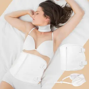 Castor-Oil-Pack-Wrap,Organic Cotton Compress Flannel and with Storage Bag,Reusable Oil Spill Resistant Design-23.6"x10"