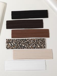 Women's Multicolor Sports Headbands, Leopard Print Elastic Sweat Absorbent Hair Bands, Suitable for Yoga Running Skincare Fashion Accessories, Sweat Wicking Headband, Headband Head Wrap