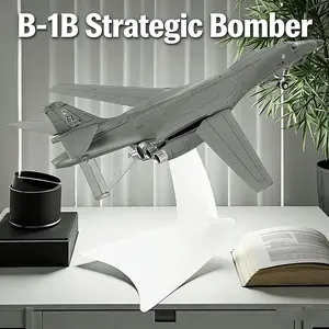 1/200 Scale B-1B Lancer Variable-Swing Strategic Bomber Diecast Metal Mold Aircraft Toy Model for Aviation Enthusiasts as Christmas Gifts, Birthday Gifts, and Collectors