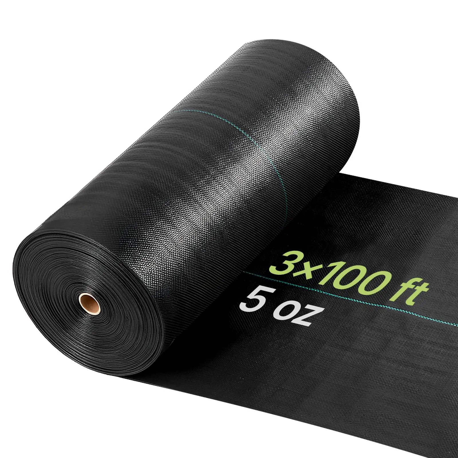 【SummerFinds】VEVOR Weed Barrier Fabric Heavy Duty, 3x100FT 5oz Landscape Fabric, Woven Weed Blocker Fabrics, Garden Fabrics Weeds Barrier, Weeds Control Ground Cover, Geotextile Webbing, Gardening Mat, Black