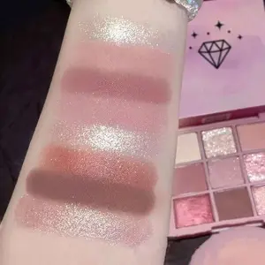 9 Color Shimmering Eyeshadow Palette Powder Matte Pearl, Small Portable Makeup Set, Perfect for Daily Use and Travel, Beauty Essential