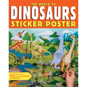 The World of Dinosaurs Sticker Poster by Editors of Storey Publishing [Paperback Book]