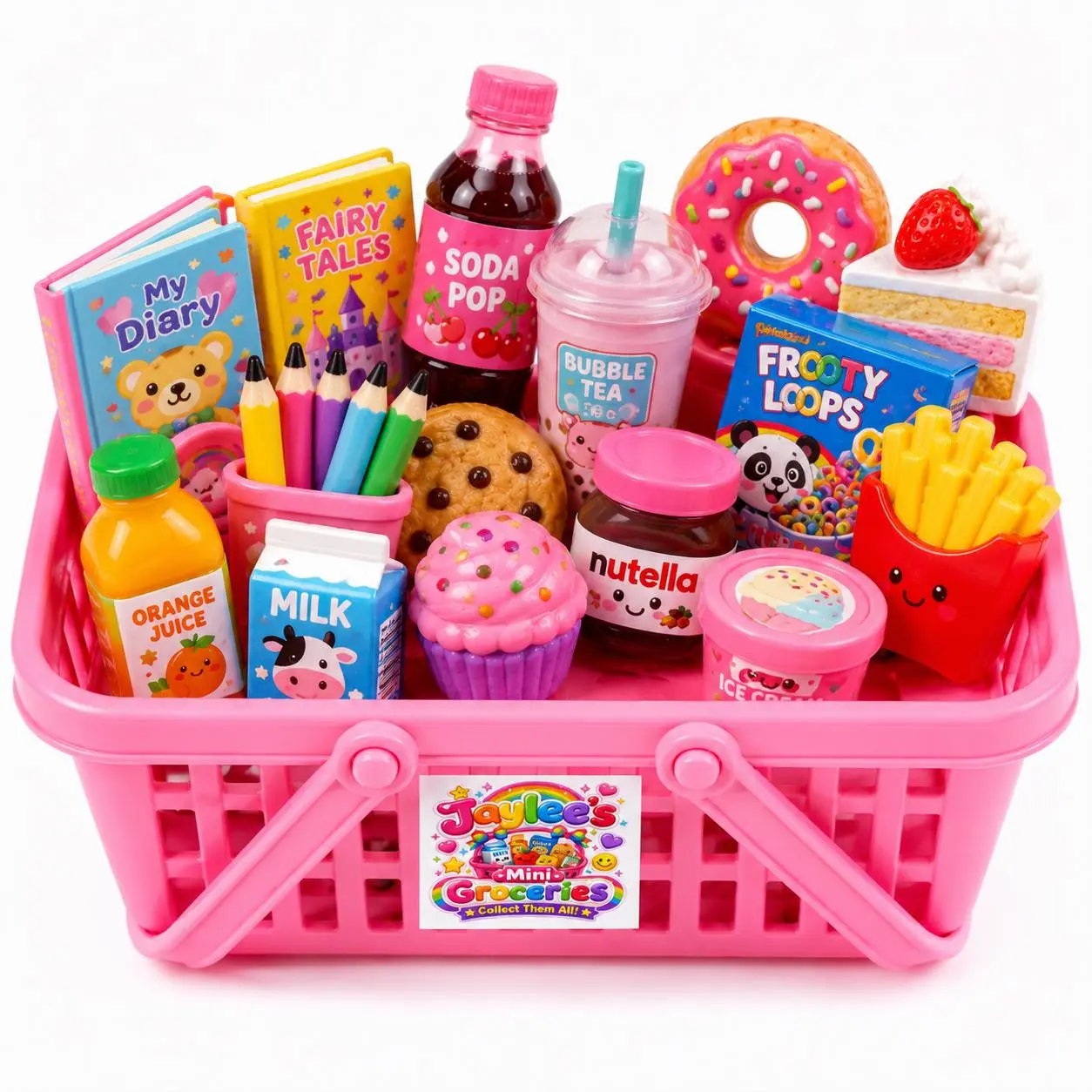 Jaylee’s Mini Groceries Mystery Basket Collectible Toy Set