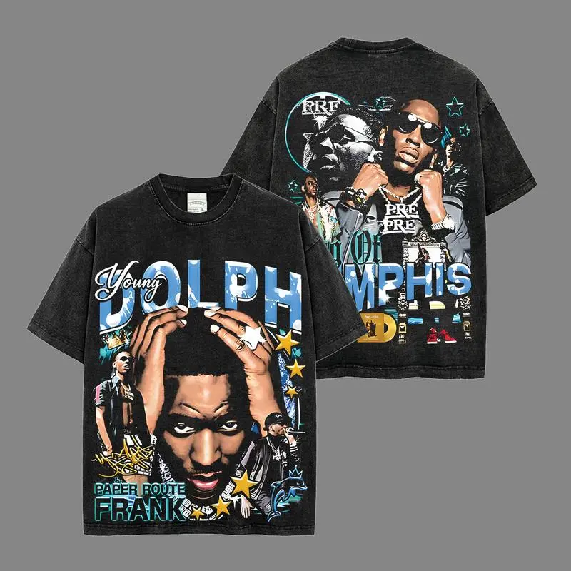 Paper Route Frank Young Dolph Shirt Acid Wash T-Shirt, Dolphin Shirt, Dolph Gabbana Shirt, King Dolph Shirt, Long Live Dolph Fans T Shirt, Hiphop Merch, Streetwear Y2k Shirt Rap Fan Merch