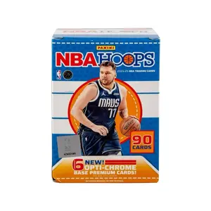 Panini 2024-25 NBA Blaster Box - 90 Cards with 6 Opti-Chrome Base Premium Cards, Featuring New Player, Blue Packaging