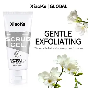 XiaoKs Clean Scrub Gel (3-Pack) with Carbomer & Betaine - 1-Minute Exfoliation, Mild & Gentle for Sensitive Skin - Non-Irritating Daily Exfoliator - 50g Each