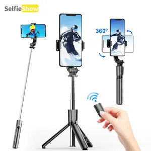 52''portable mobile phone tripod, wireless Bluetooth controller, detachable fill light, lightweight and easy to carry, photography Vlog, selfie stick