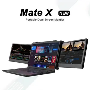 GTMEDIA 11.6''Triple Laptop Screen Extender, 1080P, Type-C/USB/HDMI Plug and Play for Laptop/Phone/PS5/Switch - Perfect for Gaming and Multitasking