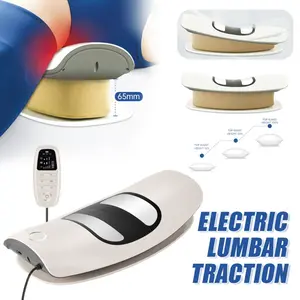 Electric Lumbar Traction Massager Waist masajeador Adjustable Vibration Waist Massager Waist Spine Support Back Massage Machine Ivory