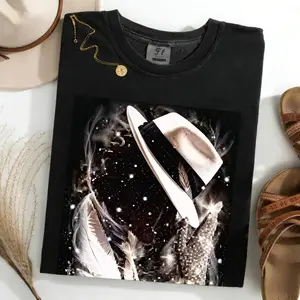 MeJend Unisex Graphic T-Shirt, Rhinestone Hoodie, 100% Cotton, Casual Tee & Pullover Hooded t-shirt, Streetwear for Men & Women