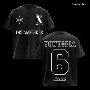 Comfort Colors Bring Me The Horizon Dreamseek Youtopia 6 Next Gen Vintage Washed T Shirt, Post Human Next Gen Album Inspired Graphic Tee, Double Sided Band Merch Shirt, Futuristic Rock Metalcore Streetwear, Oversized Heavy Cotton Unisex Fan Gift Top