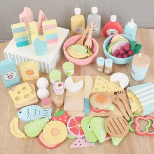 Kitchen Toy Snack Food Plate Set, Role-Playing Cutting Fun, Kids Pretend Play Kit, Educational Cooking Toys