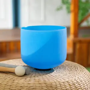 Crystal Singing Bowl Colorful Sound Healing Singing Bowls Meditation Chakra Therapy Sound Bowls Yoga Percussion Instruments