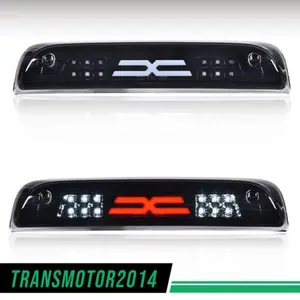Fit For 2015-2018 Chevy Silverado GMC Sierra LED Rear Third Brake Light Lamp Black,Fit For 15-18 Chevy Silverado GMC Sierra LED Third 3rd High Mount Stop Light X Brake Light