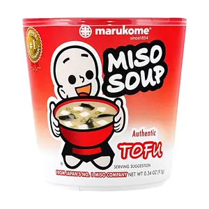 MARUKOME Instant Miso Soup with Tofu - Authentic Japanese Flavor, Market Leader, 9.5g Sachets (Pack of X)