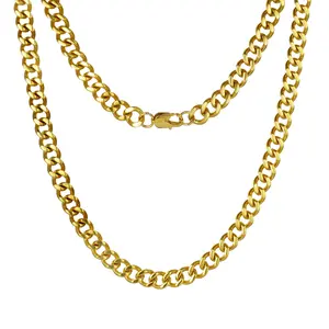 OIDEA 10mm Stainless Steel Cuban Link Necklace for Men, Hip Hop Bold Gold Tone Statement Cuban Necklace, Cuban Necklace Necklaces