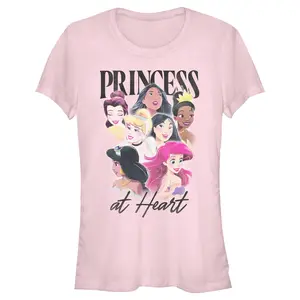 Junior's Disney Princess at Heart T-Shirt