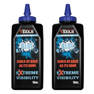 DOUBLE Blue it Up Extreme Visibility Marking Chalk - 10oz X2 DOUBLE Blue it Up Extreme Visibility Marking Chalk - 10oz X2