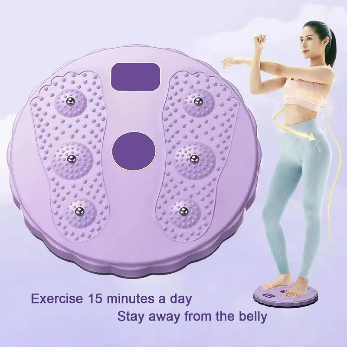 Core Twister Pro - Magnetic Balance Board for Waist Toning, Home Workouts & Stability Training| TikTok Viral Fitness Gear, 360° Rotating Massage Disc