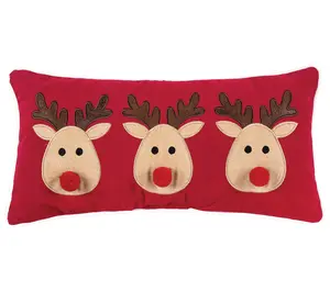 C&F Home 10" x 20" Reindeer Games Christmas Thr ow Pillow