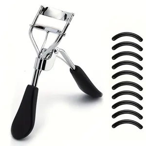 Eyelash Curler Kit, 1 Set Including 1 Count Eyelash Curler & 10pcs Replacement Lash Curler Pad, Professional Makeup Tools for Women, Curl Lashes