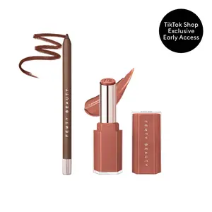 Fenty Beauty Lip Lock’r Duo: Trace’d Out Longwear Waterproof Pencil Lip Liner + Gloss Bomb Stix High-Shine Gloss Stick Fenty Beauty Lip Lock’r Duo: Trace’d Out Longwear Waterproof Pencil Lip Liner + Gloss Bomb Stix High-Shine Gloss Stick