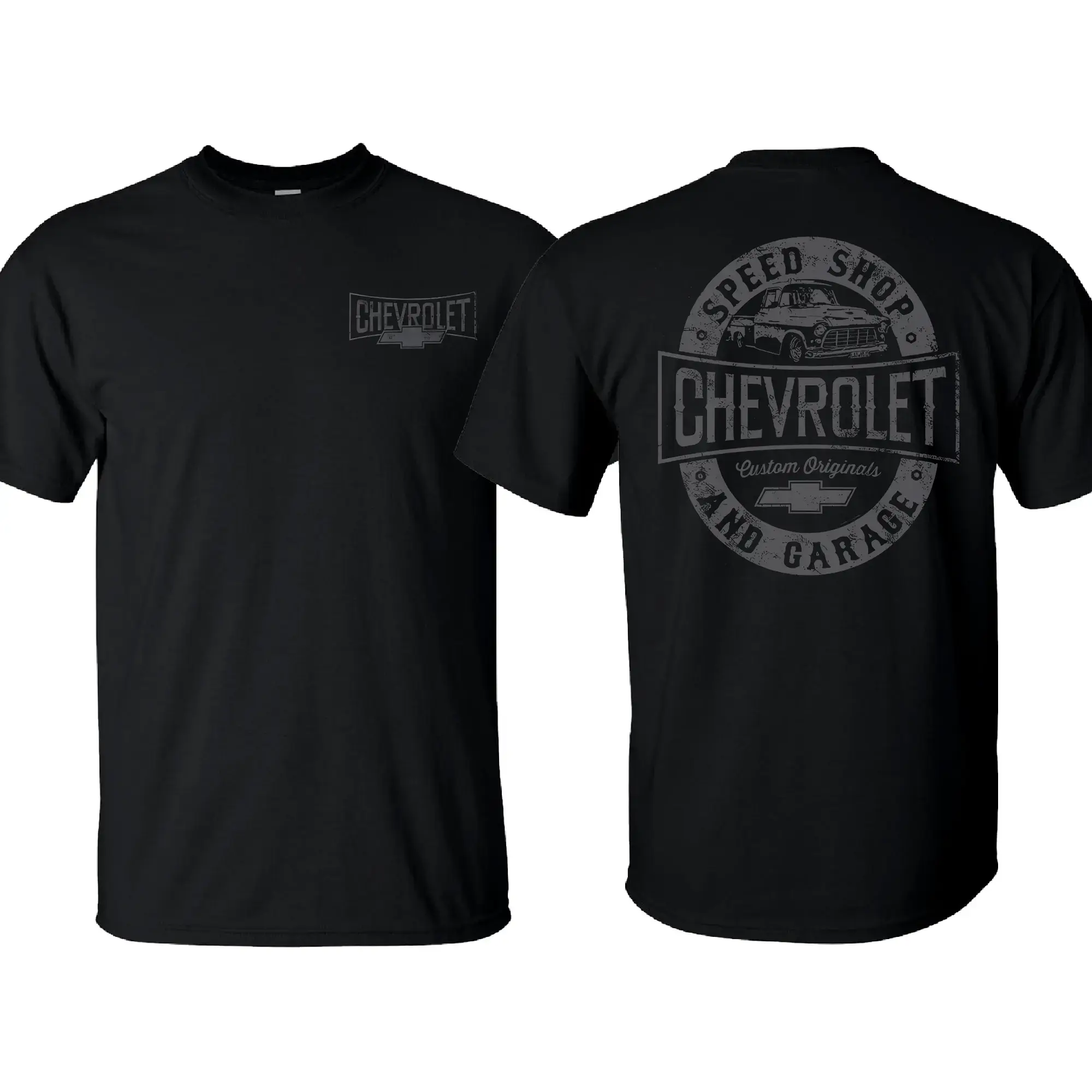 Chevy Truck Speed Shop Men's T-Shirt for Men, Truck Shirt, Menswear Streetwear, Made In USA BoldCanvasX1