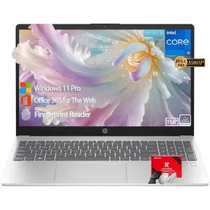 HP Flagship 15 Laptop Computer, 15.6" FHD IPS Anti-Glare Display, Intel 8-Core i3-N305/i3-1315u, 8GB RAM|256GB SSD, WiFi 6, AI Copilot, Windows 11 pro